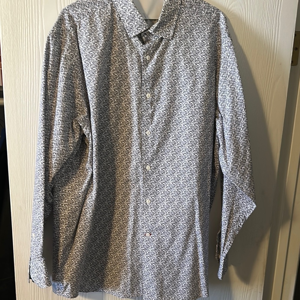 Cremieux long sleeve paisley shirt size XXL EUC